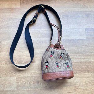 Disney X Coach Mini Dempsey Bucket Bag